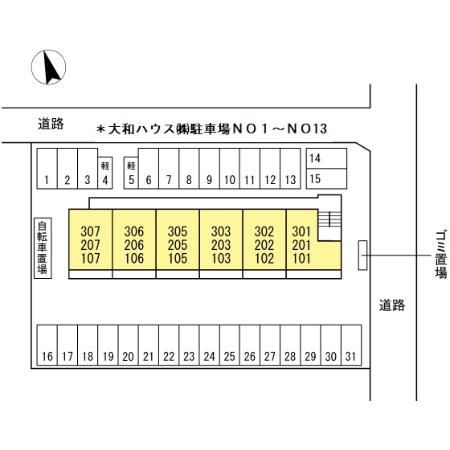 アミティエ（コトブキチョウ）の区画図