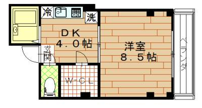 PRIME COURT 二条城南（プライムコート二条城南）の間取り|間取り図