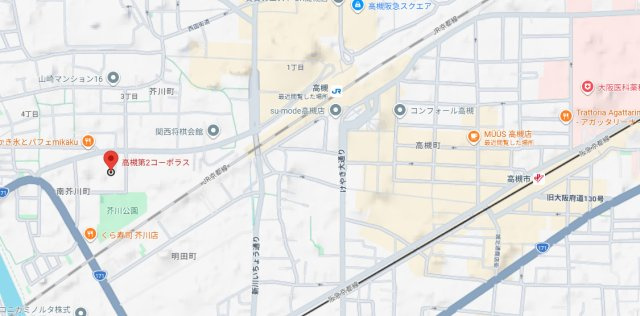 高槻第2コーポラスの地図