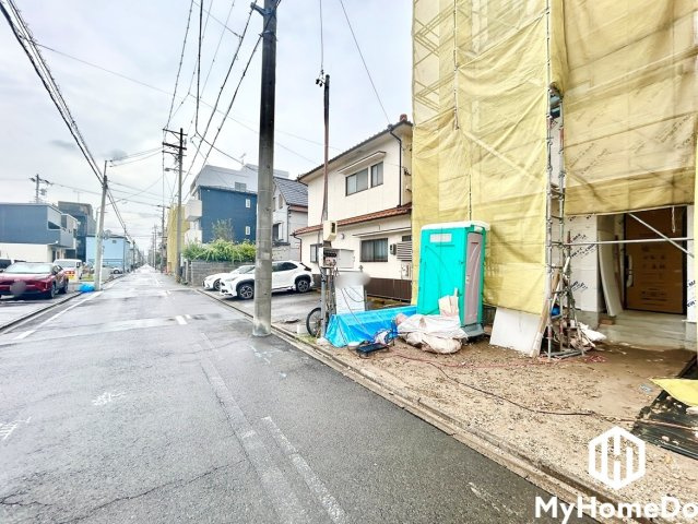 北区生駒町の前面道路含む現地写真