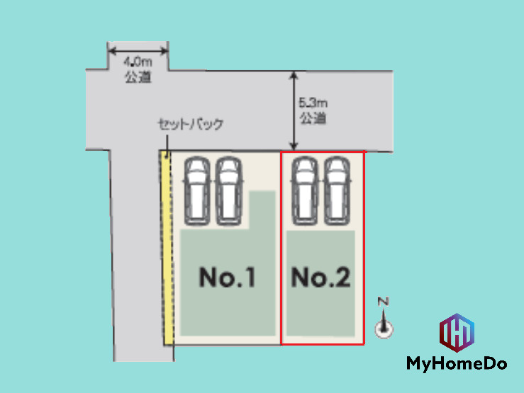 北区生駒町の区画図