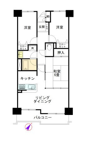 ダイアパレスビッグウィング深谷の間取り