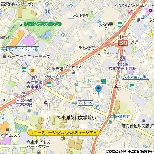 【地図】六本木ライズハウス