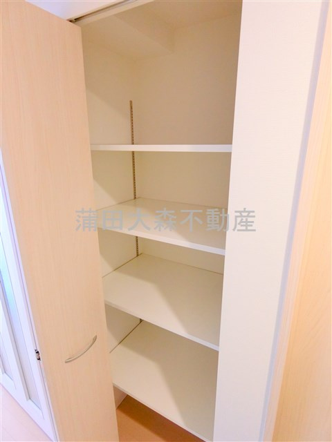 COMFORTコンフォート南六郷の収納|リビング入り口廊下の棚収納
