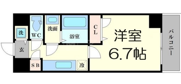 【間取り】 | シャルマンフジ大阪城南
