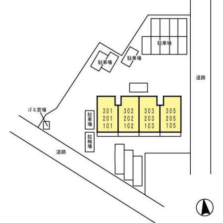 オッツ石原坂の区画図