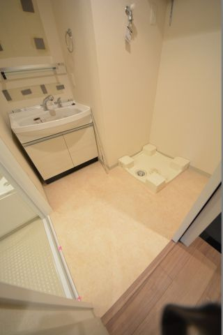 プレサンス松屋町駅前デュオの洗面所|プレサンス松屋町駅前デュオ　広い脱衣所