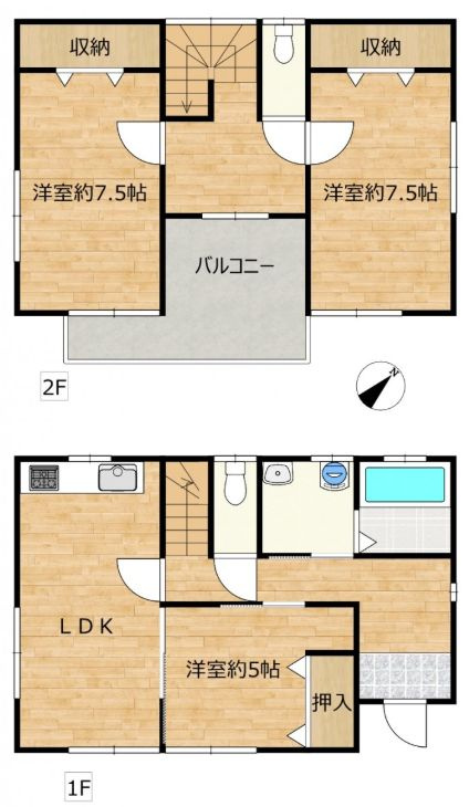 つくばみらい市西ノ台南の間取り