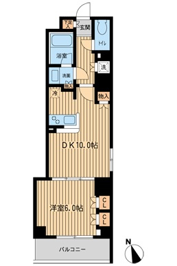 ファインアドレス新御徒町の間取り