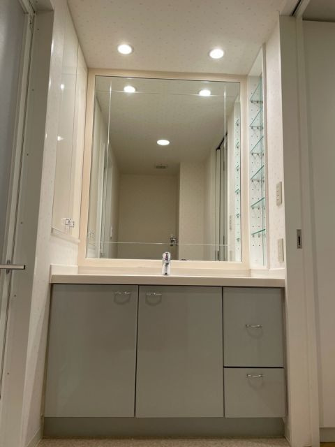 文京区本郷１丁目の賃貸マンションの独立洗面台