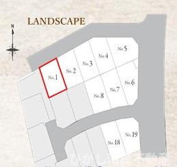 茅ヶ崎市柳島海岸　新築戸建　全19区画の区画図|対象1号棟