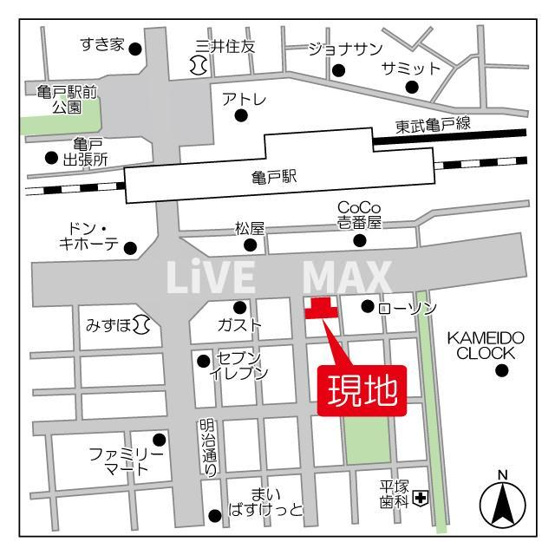 【地図】ドゥーエ亀戸