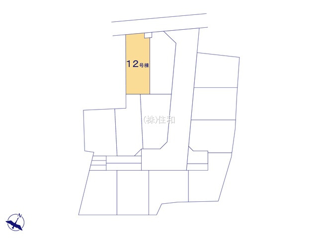【新築分譲住宅】川越市南大塚3丁目の区画図