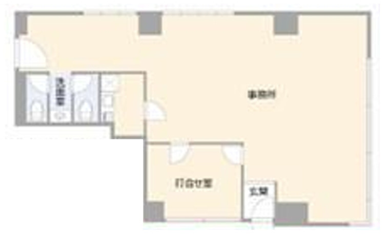 大阪市中央区久太郎町２丁目の店舗事務所の間取り