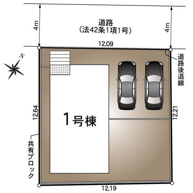 クレイドルガーデン下松市東柳 第4の区画図