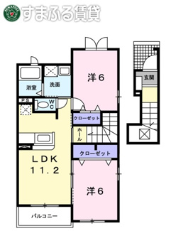 【間取り】 | ポルテ・ボヌール　刈谷市小山町