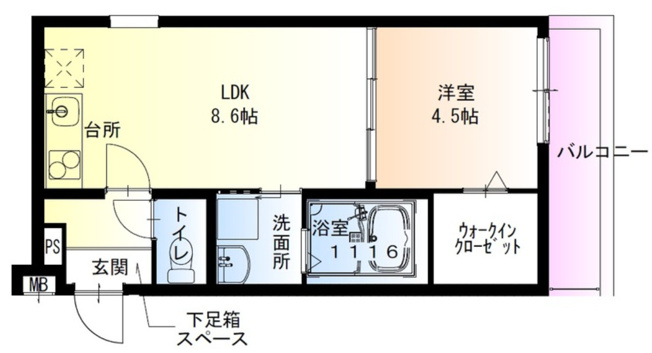 【間取り】 | フジパレス弥刀Ⅴ番館