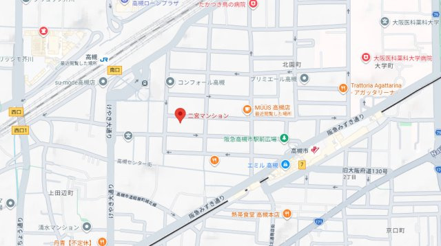 二宮マンションの地図