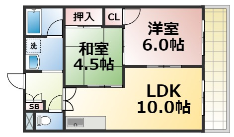 【間取り】 | メゾン深江　仲介手数料無料