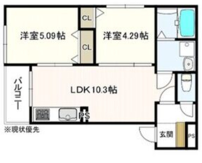 【間取り】 | ヴェルメゾン堺北条町