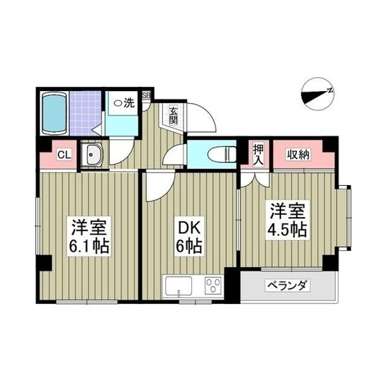 【間取り】 | ドエル渕野辺(ドエルフチノベ)