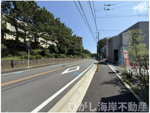 茅ヶ崎市柳島海岸　新築戸建　全19区画の前面道路含む現地写真|現地外観