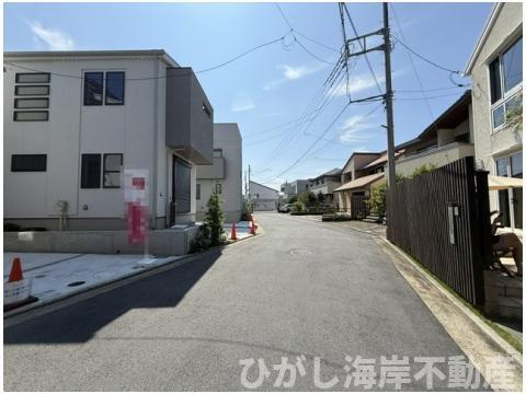 茅ヶ崎市柳島海岸　新築戸建　全19区画の前面道路含む現地写真|現地外観