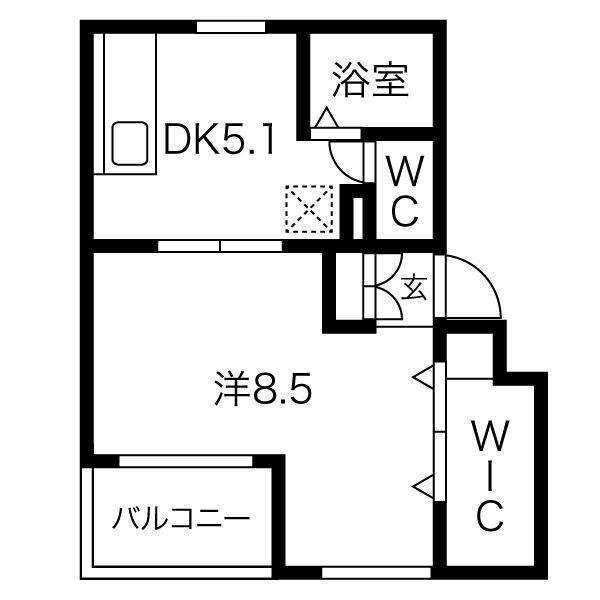ファティリティ稲沢　(旧菱電アパート)3号棟の間取り
