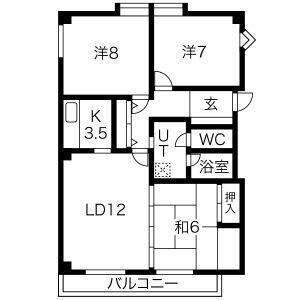 メイプルコート諏訪ノ森の間取り