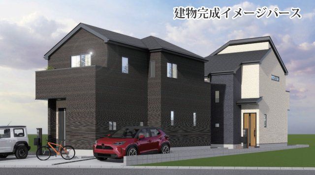 相模原市南区大野台24期2棟の外観パース|外観パース