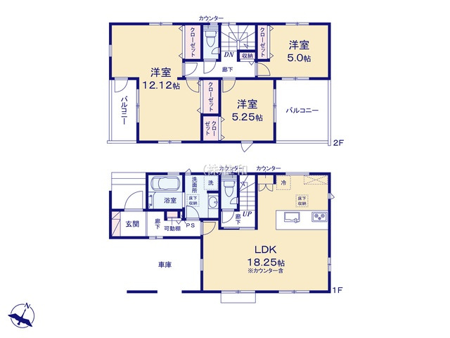 【新築分譲住宅】川越市南大塚3丁目の間取り