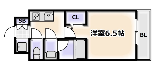 【間取り】 | スプランディッド難波Ⅰ