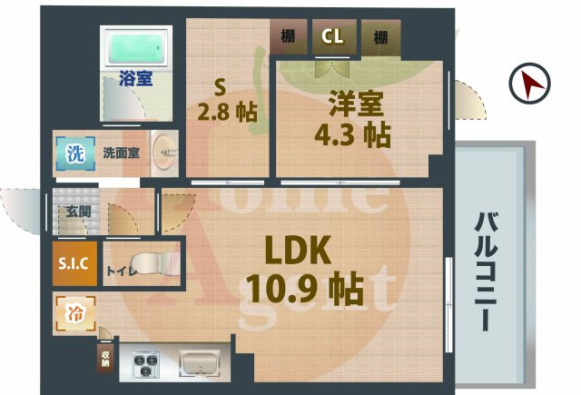 【間取り】 | ルフォンプログレ中野坂上 | 1SLDKのお部屋です。