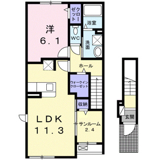 【間取り】 | ベル　ヴィオラ　Ⅲ