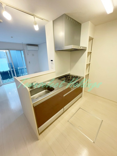 茅ヶ崎市東海岸北４丁目のアパートのキッチン