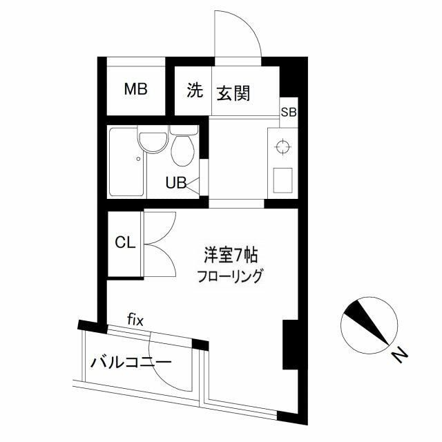 カーサ中井の間取り