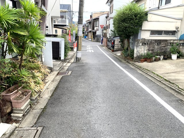京都市北区紫竹西北町　建築条件無し売土地の前面道路含む現地写真
