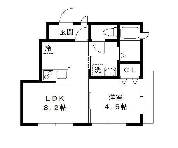 メゾン　ド　ソレイユの間取り
