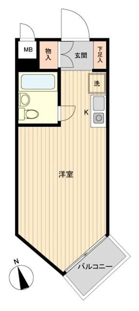 コンドミニアムメイ大倉山の間取り