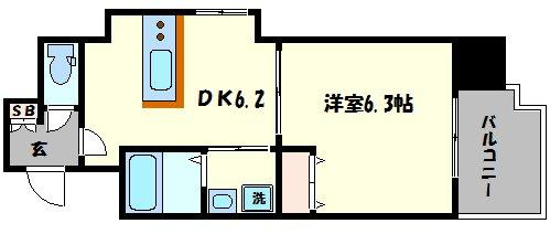 GALLERY谷町の間取り|GALLERY谷町（ギャラリー谷町）　開放感ある間取り