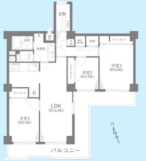 【間取り】 | 南馬込スカイハイツ