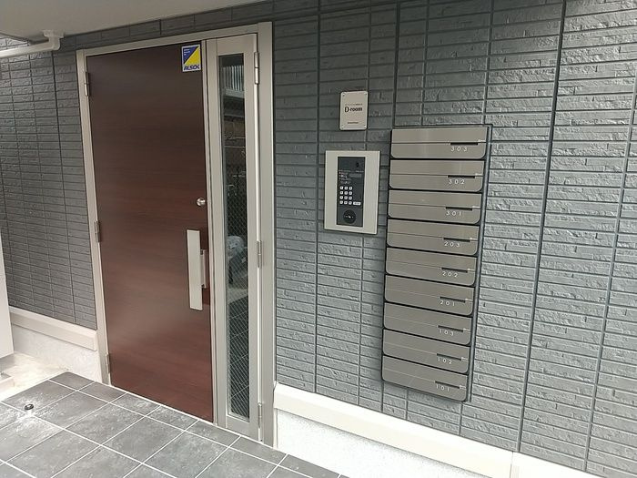 ハピネスコートⅡのエントランス