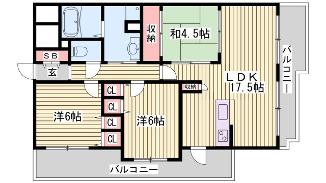 ドルチェグラン姫路駅前の間取り