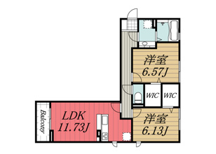 【間取り】 | アメニティーなかにし　Ⅳ