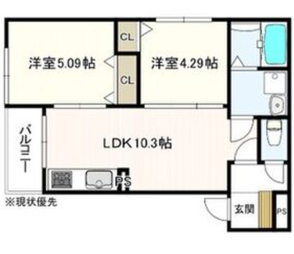 【間取り】 | ヴェルメゾン堺北条町