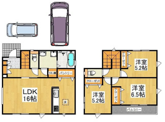 【間取り】 | 貸家　清瀬市旭が丘