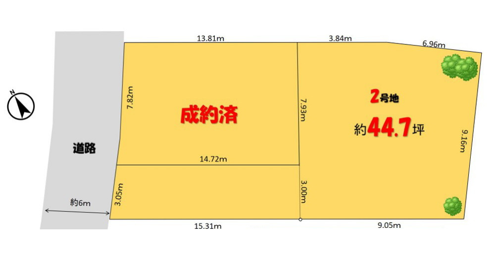明石市朝霧東町2丁目　土地の土地図
