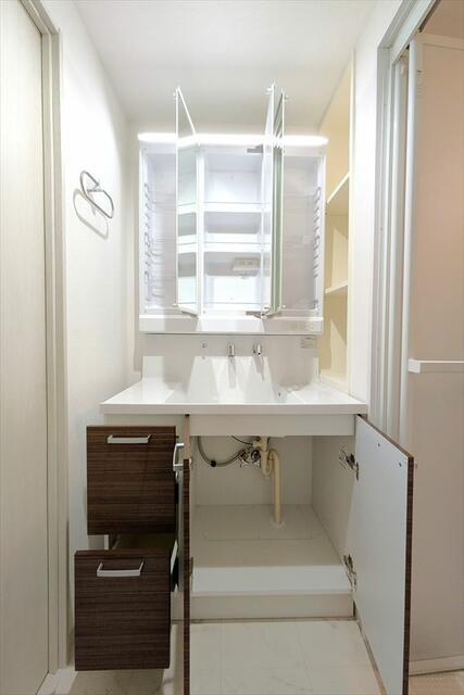 岡山市北区清輝橋２丁目の中古マンションの独立洗面台