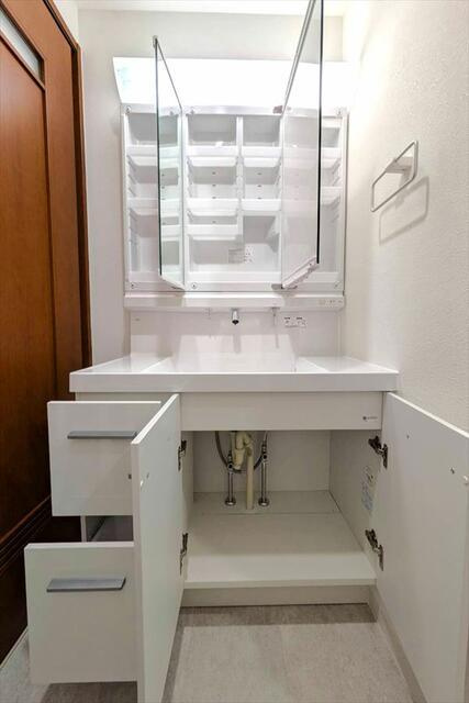 岡山市北区表町２丁目の中古マンションの独立洗面台