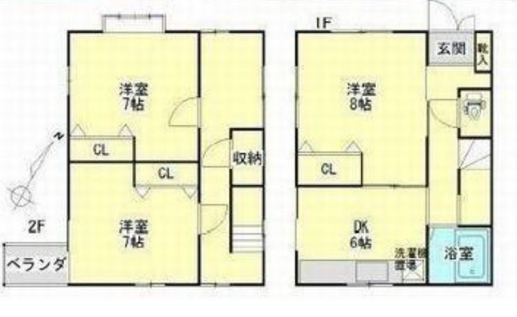 青葉町1丁目一戸建ての間取り